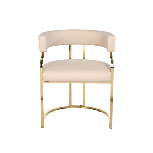 Bella Customer Chair Gold Frame Leg