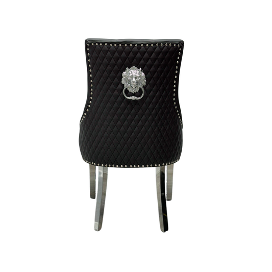 Majestic Lion Knocker Chair - PU Faux Leather