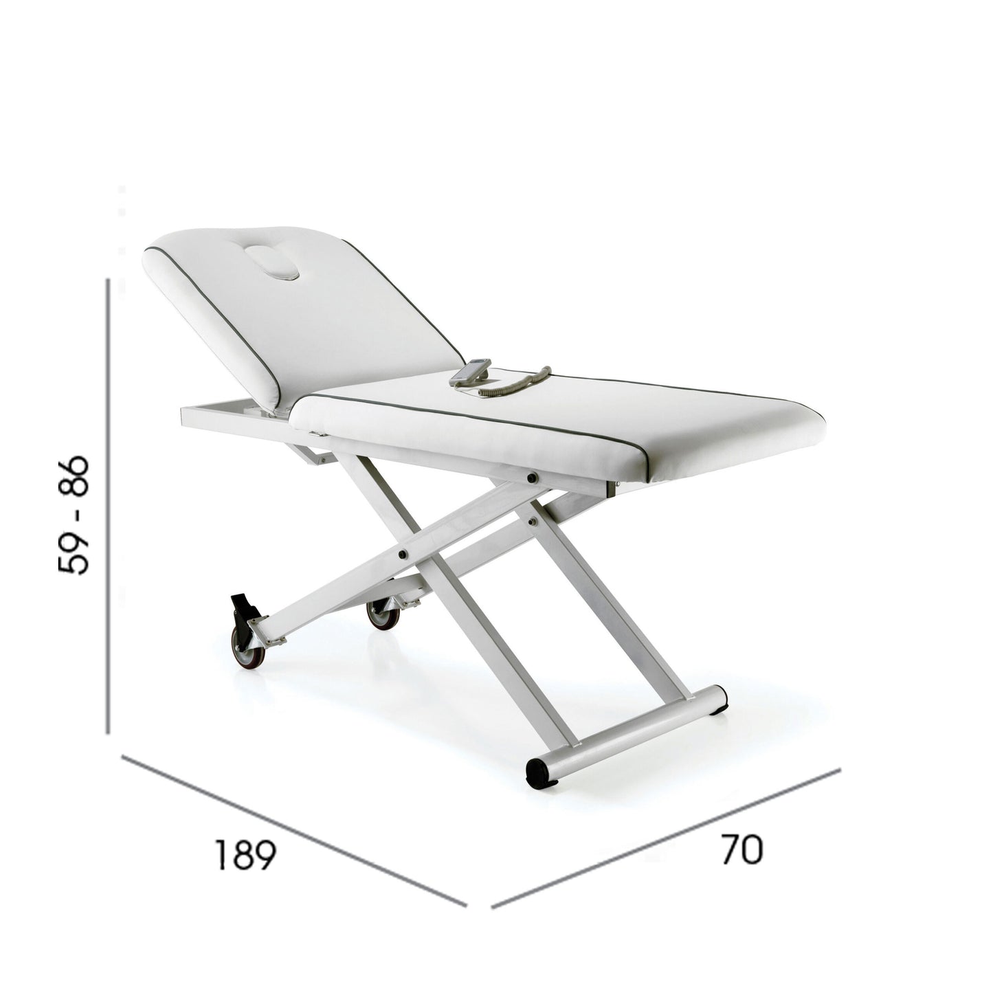 Excel Standard Coach - White with Grey Piping