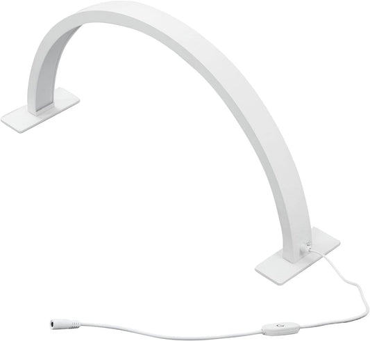 Desk Light Half Moon Lamp - White