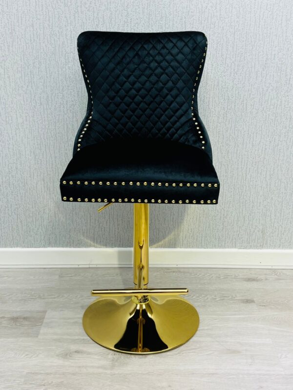 Salon Chair Victoria Breakfast Stools Gold With Ring Knocker