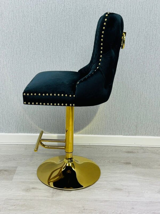 Salon Chair Victoria Breakfast Stools Gold With Ring Knocker