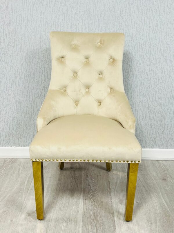 Majestic Ring Knocker Chair - Gold Range