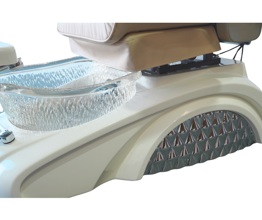 Pedicure Chair ASPA Sapphire - Sapphire Base - Gold Armrest