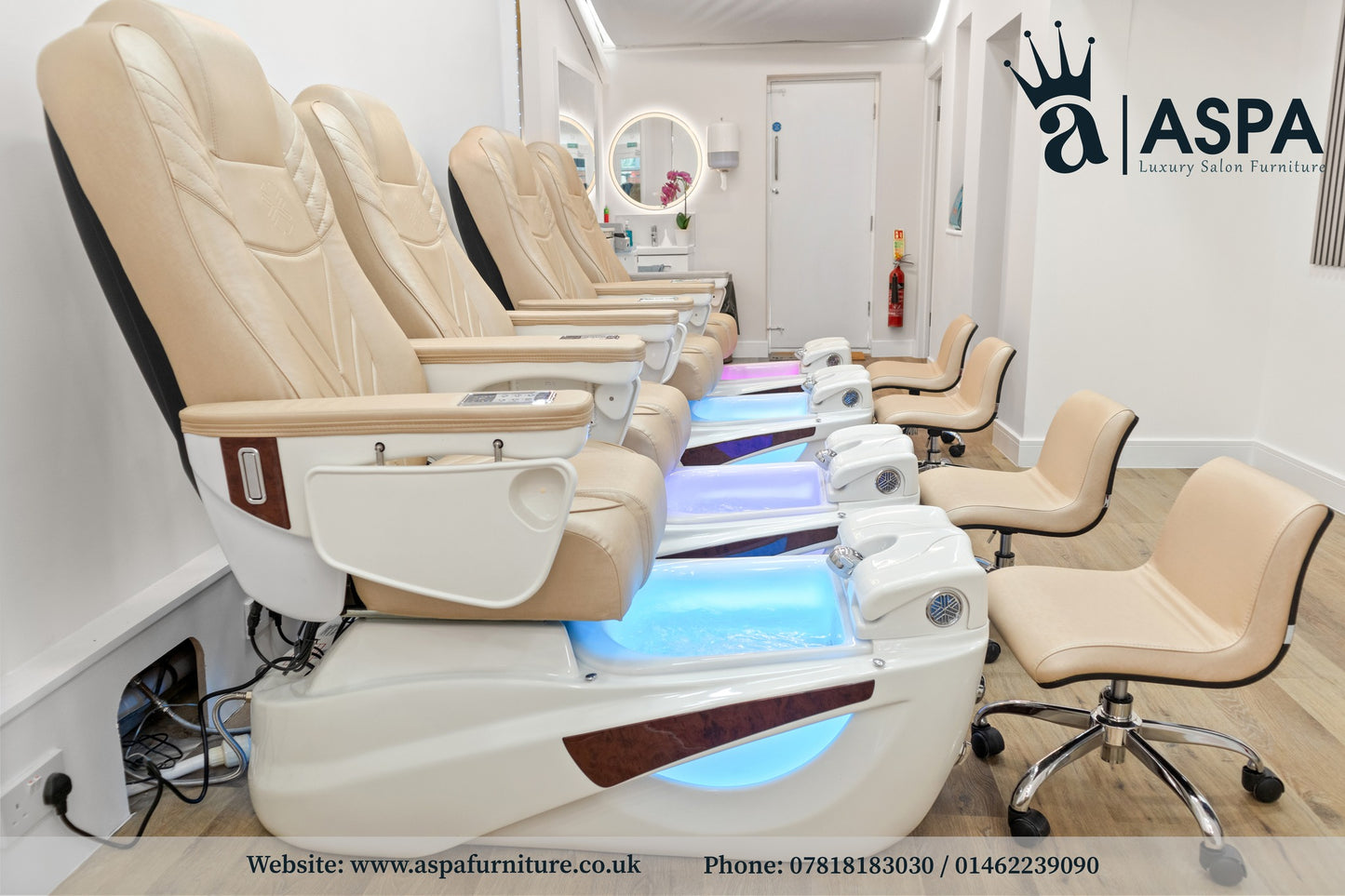 Ghế làm Pedicure Lexor Luminous Set ( Kèm Ghế Thợ)