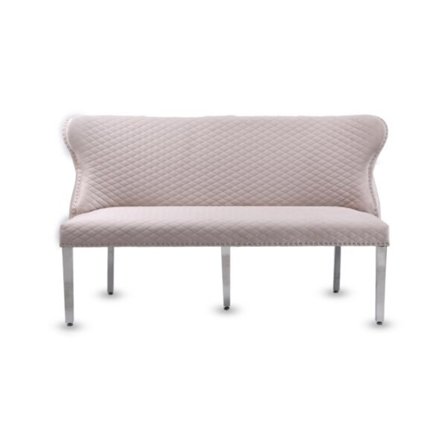 Waiting Chair Diamond Velvet Bench for Beauty Nail Spa Salon