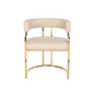 Bella Customer Chair Gold Frame Leg
