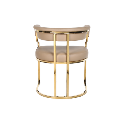 Bella Customer Chair Gold Frame Leg