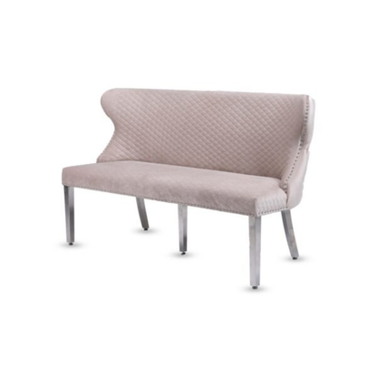 Waiting Chair Diamond Velvet Bench for Beauty Nail Spa Salon