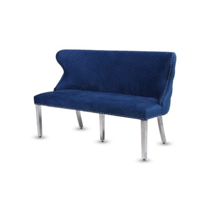 Waiting Chair Diamond Velvet Bench for Beauty Nail Spa Salon