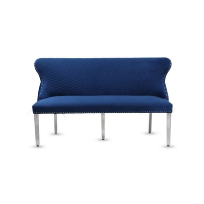 Waiting Chair Diamond Velvet Bench for Beauty Nail Spa Salon