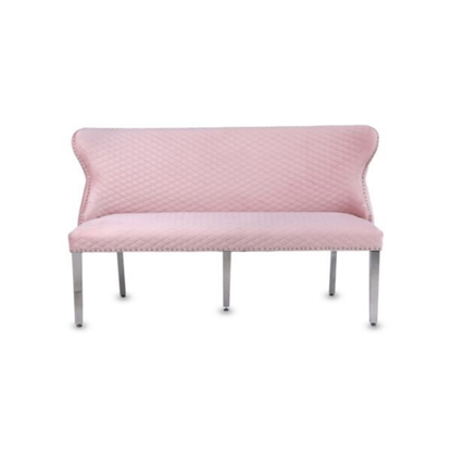 Waiting Chair Diamond Velvet Bench for Beauty Nail Spa Salon