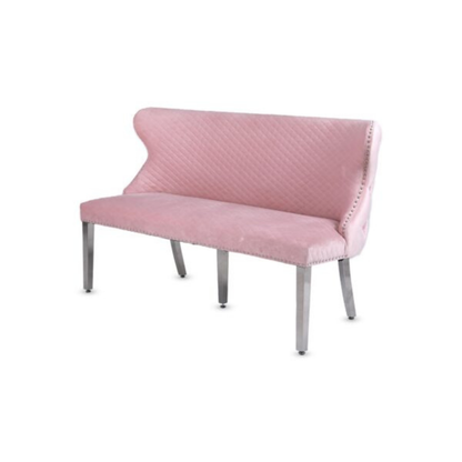 Waiting Chair Diamond Velvet Bench for Beauty Nail Spa Salon