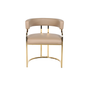 Bella Customer Chair Gold Frame Leg