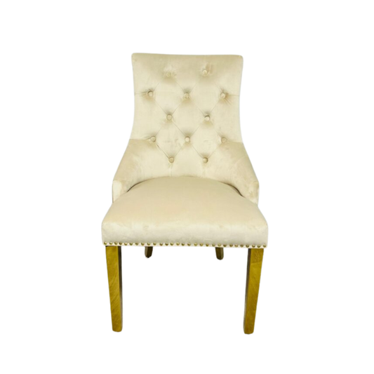 Majestic Ring Knocker Chair - Gold Range