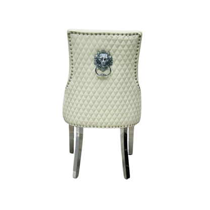 Majestic Lion Knocker Chair - PU Faux Leather