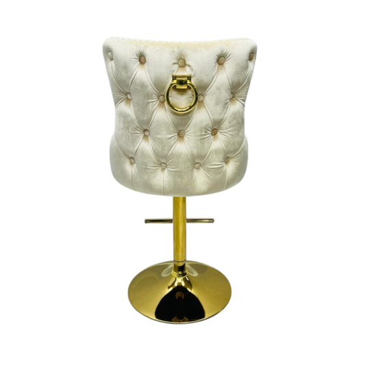 Salon Chair Victoria Breakfast Stools Gold With Ring Knocker