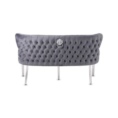 Waiting Chair Diamond Velvet Bench for Beauty Nail Spa Salon