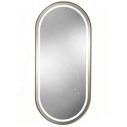 Oval Ivy Beauty Salon Hairdressing LED light Mirror  170 cm x 70 cm