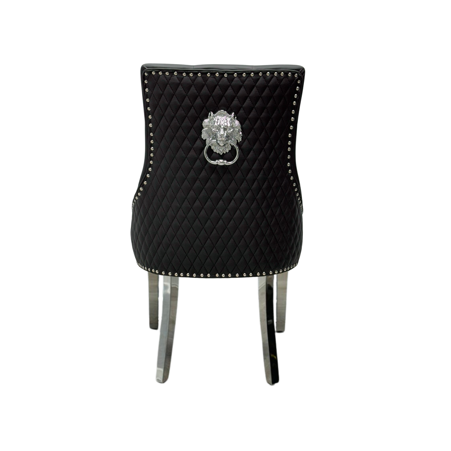 Majestic Lion Knocker Chair - PU Faux Leather
