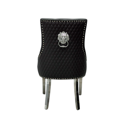 Majestic Lion Knocker Chair - PU Faux Leather