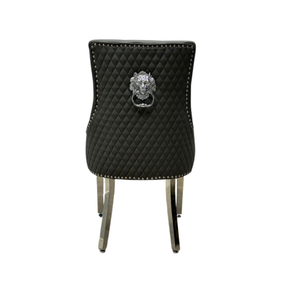 Majestic Lion Knocker Chair - PU Faux Leather