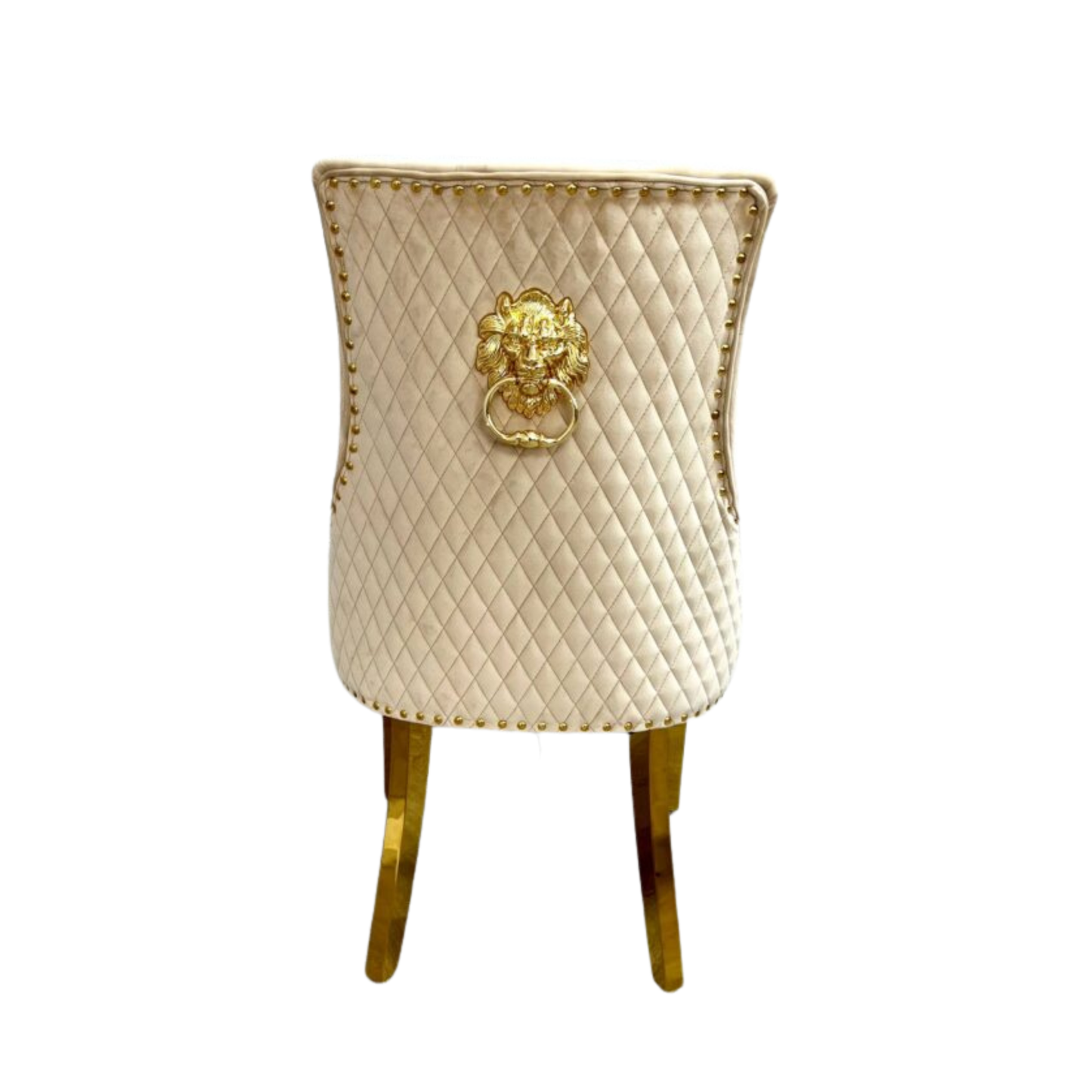 Majestic Lion Knocker Chair - Gold Range
