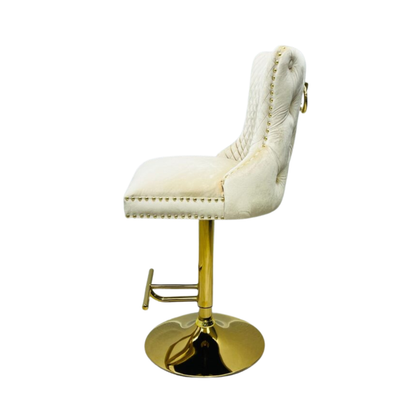 Salon Chair Victoria Breakfast Stools Gold With Ring Knocker