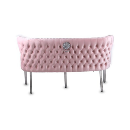 Waiting Chair Diamond Velvet Bench for Beauty Nail Spa Salon