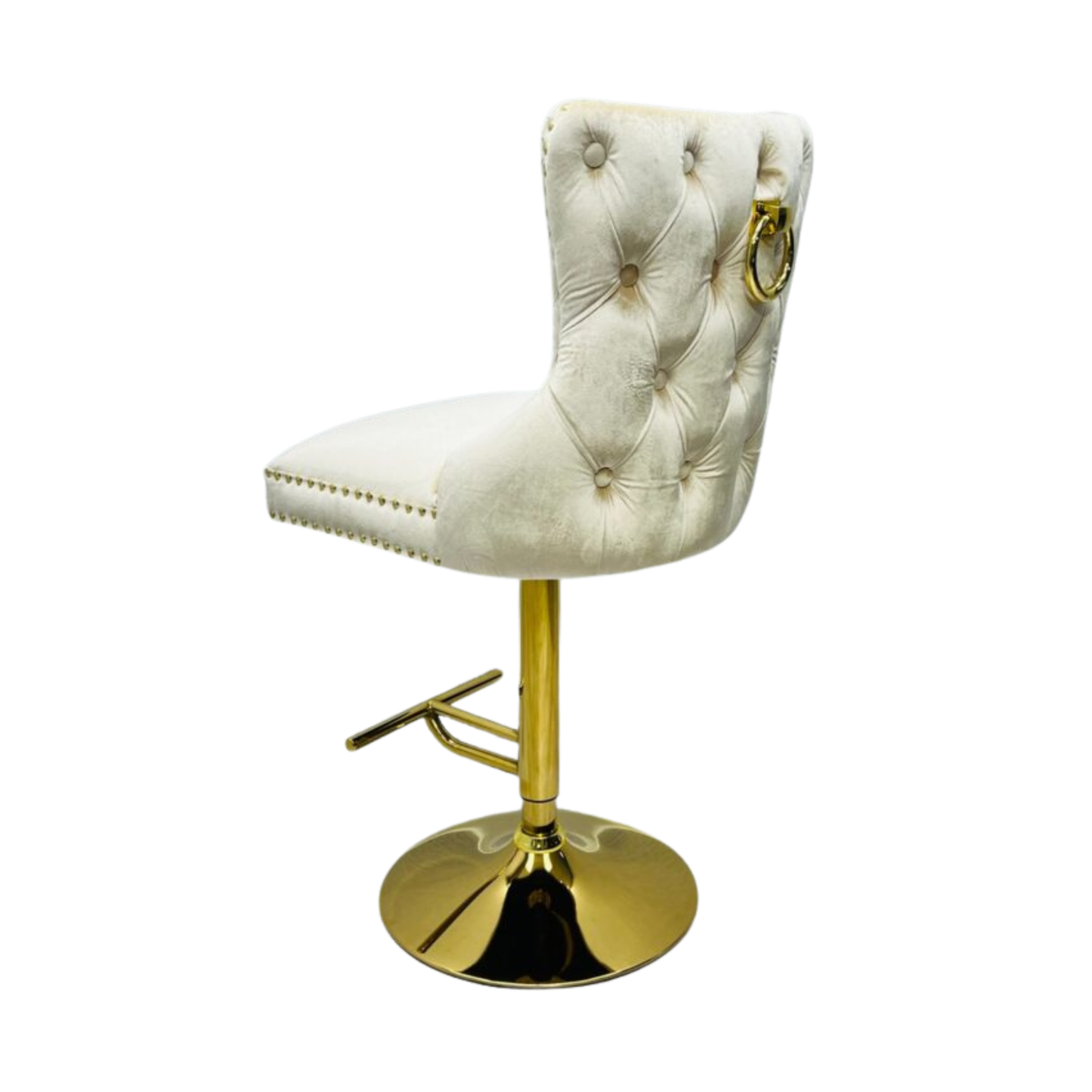 Salon Chair Victoria Breakfast Stools Gold With Ring Knocker