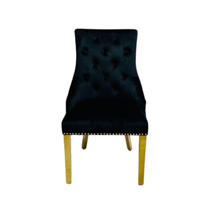 Majestic Ring Knocker Chair - Gold Range
