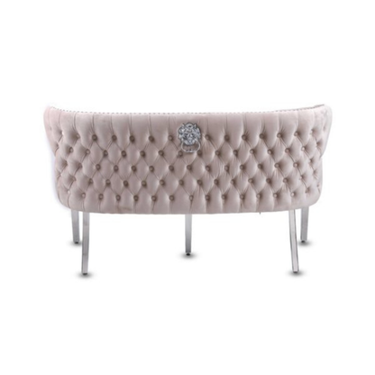 Waiting Chair Diamond Velvet Bench for Beauty Nail Spa Salon