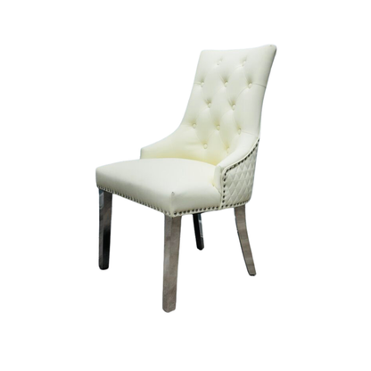 Majestic Lion Knocker Chair - PU Faux Leather