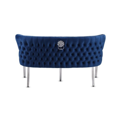 Waiting Chair Diamond Velvet Bench for Beauty Nail Spa Salon