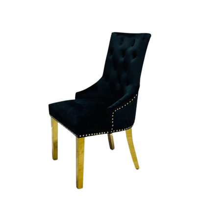Majestic Ring Knocker Chair - Gold Range