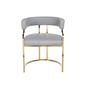 Bella Customer Chair Gold Frame Leg