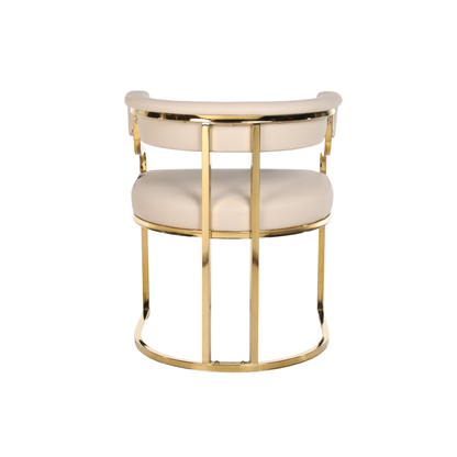 Bella Customer Chair Gold Frame Leg
