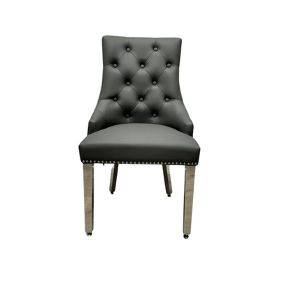 Majestic Lion Knocker Chair - PU Faux Leather