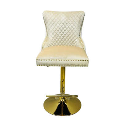 Salon Chair Victoria Breakfast Stools Gold With Ring Knocker