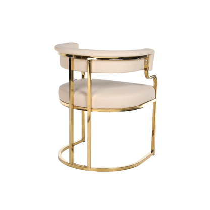 Bella Customer Chair Gold Frame Leg