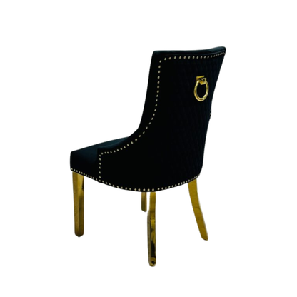Majestic Ring Knocker Chair - Gold Range