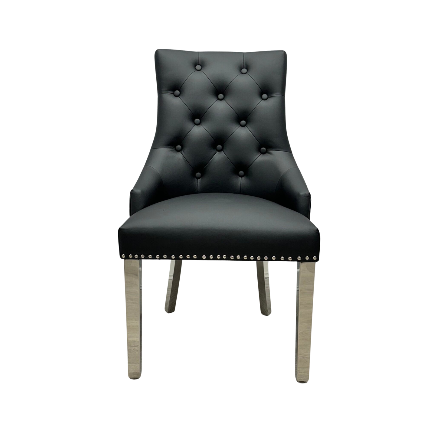 Majestic Lion Knocker Chair - PU Faux Leather