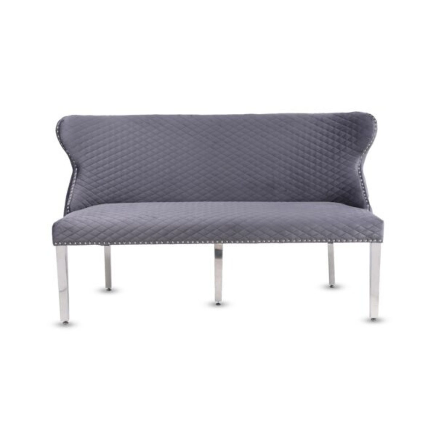 Waiting Chair Diamond Velvet Bench for Beauty Nail Spa Salon