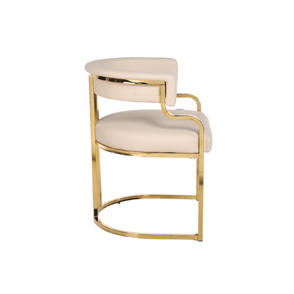 Bella Customer Chair Gold Frame Leg