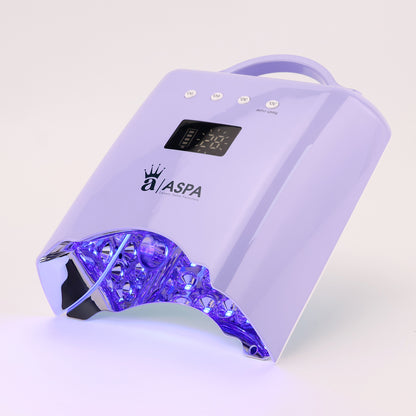 ASPA nail dryer with digital display on a white background