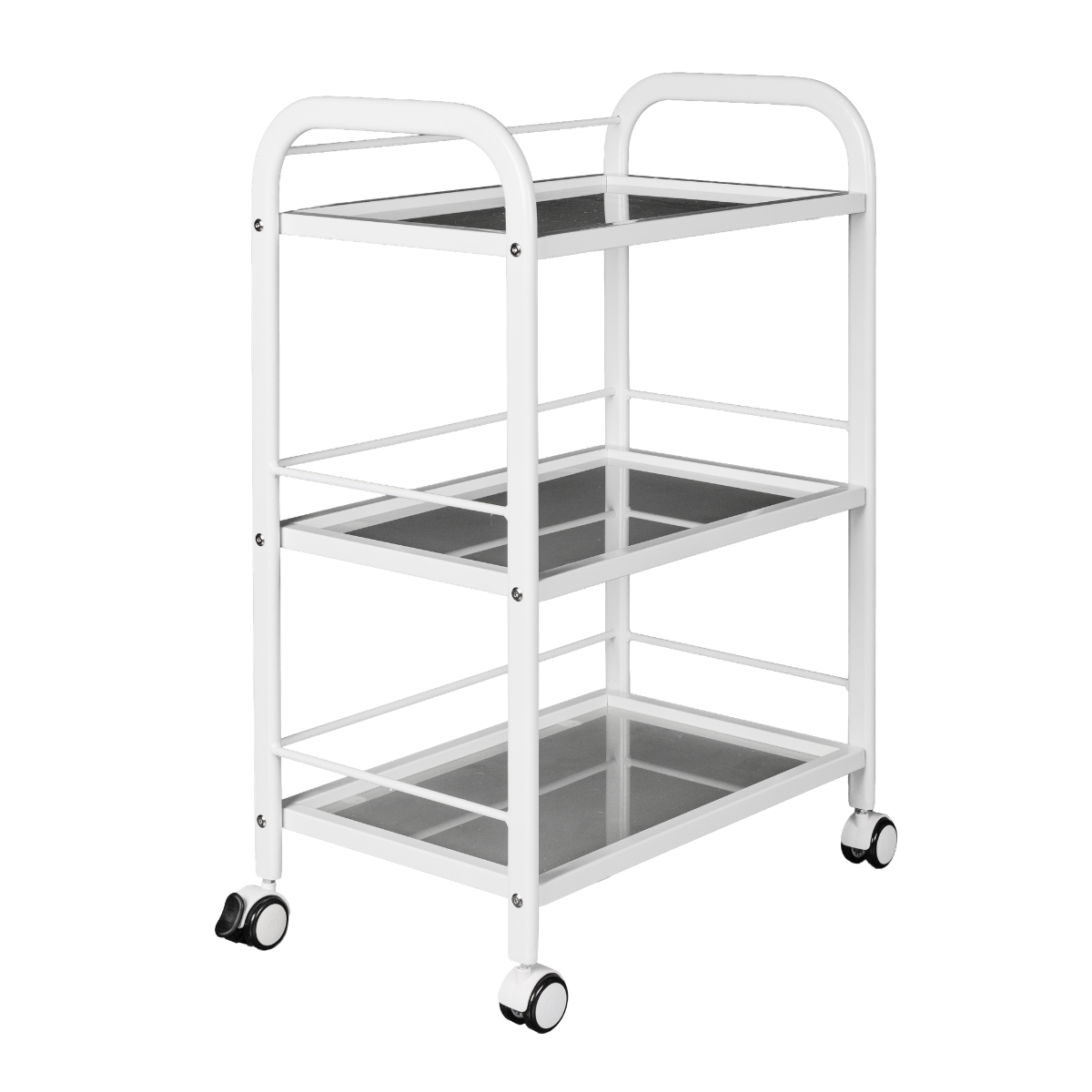 A side view of a beauty trolley