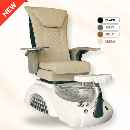 Pedicure Chair ASPA Sapphire - Sapphire Base - Gold Armrest