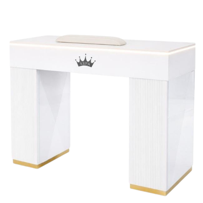Queen Elegant Nail Table Marble Top