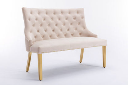 Customer Waiting Majestic Luxury High Back Bench Gold Range