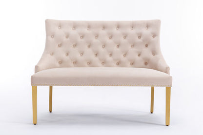 Customer Waiting Majestic Luxury High Back Bench Gold Range